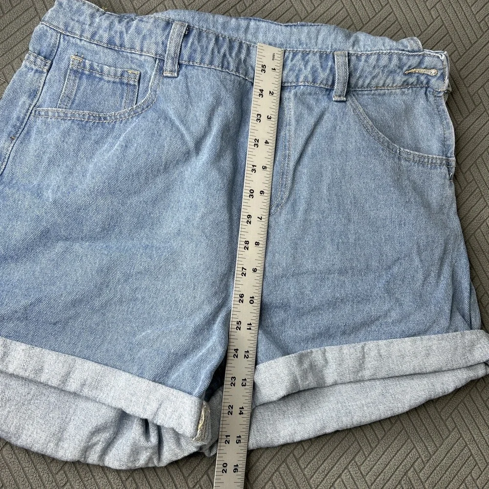 Dazy Women's Overall Jean Shorts‎ Size Large Boho Country